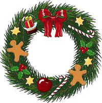 Couronne décorative de Noël