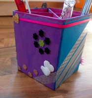 Fabrication d'un porte-crayons